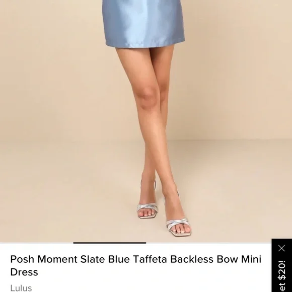 Lulus dress new with tags blue slate - Picture 3 of 3